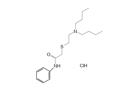 2-{[2-(dibutylamino)ethyl]thio}acetanilide, monohydrochloride