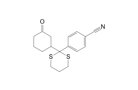 4-(2-(3-Oxocyclohexyl)-1,3-dithian-2-yl)benzonitrile