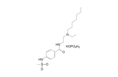 N-[2-(ethylheptylamino)ethyl]-p-(methylsulfonamido)benzamide, monophosphate