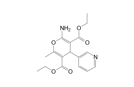 diethyl 2-amino-6-methyl-4-(3-pyridinyl)-4H-pyran-3,5-dicarboxylate