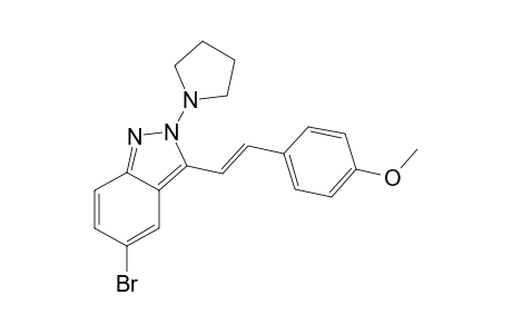 (E)-5-bromo-3-(4-methoxystyryl)-2-(pyrrolidin-1-yl)-2H-indazole