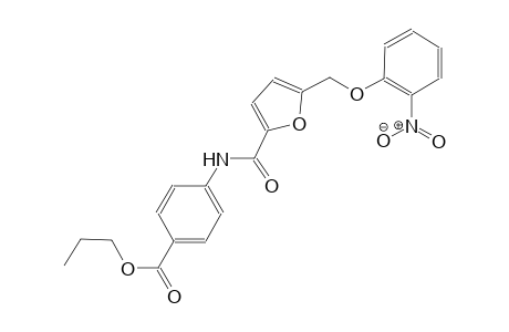 propyl 4-({5-[(2-nitrophenoxy)methyl]-2-furoyl}amino)benzoate