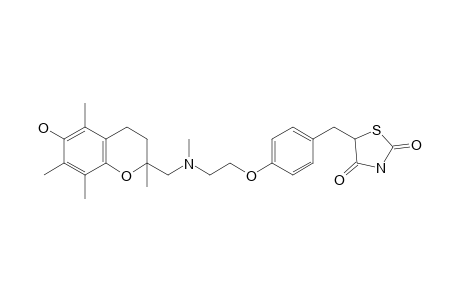 5-[4-[2-[(6-Hydroxy-2,5,7,8-tetramethyl-chroman-2-yl)methyl-methyl-amino]ethoxy]benzyl]thiazolidine-2,4-quinone