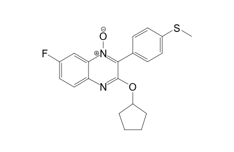 3-(Cyclopentyloxy)-7-fluoro-2-[4-(methylthio)phenyl]quinoxaline N-Oxide