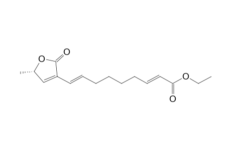 Ethyl (2E,8E)-9-[(5S)-5-methyl-2,5-dihydro-2-oxo-3-furanyl]nona-2,8-dienoate