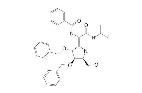 (3R,4R,5S)-2-[(E)-1-Benzoylamino-1-[N-(1-methylethyl)carbamoyl]methylidene]-3,4-dibenzyloxy-5-hydroxymethylpyrrolidine