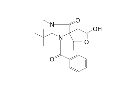 (3-Benzoyl-2-t-butyl-4-isopropyl-1-methyl-5-oxo-imidazolidin-4-yl)-acetic acid