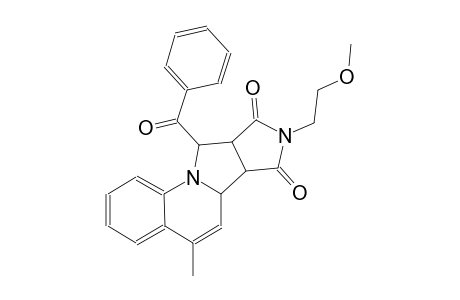 6aH-pyrrolo[3',4':3,4]pyrrolo[1,2-a]quinoline-7,9(6bH,8H)-dione, 10-benzoyl-9a,10-dihydro-8-(2-methoxyethyl)-5-methyl-