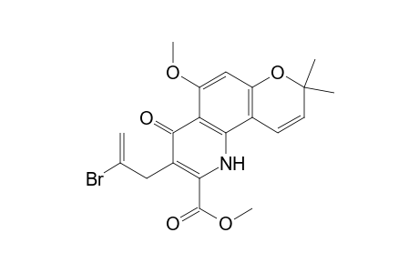 4H-Pyrano[2,3-h]quinoline-2-carboxylic acid, 3-(2-bromo-2-propenyl)-1,8-dihydro-5-methoxy-8,8-dimethyl-4-oxo-, methyl ester