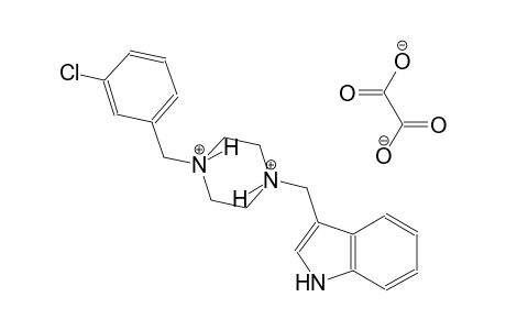 3-((4-(3-chlorobenzyl)piperazin-1-yl)methyl)-1H-indole oxalate