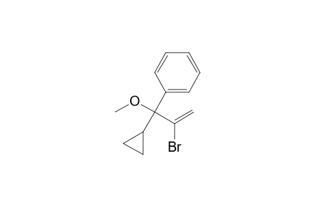 2-Bromo-3-cyclopropyl-3-methoxy-3-phenylpropene