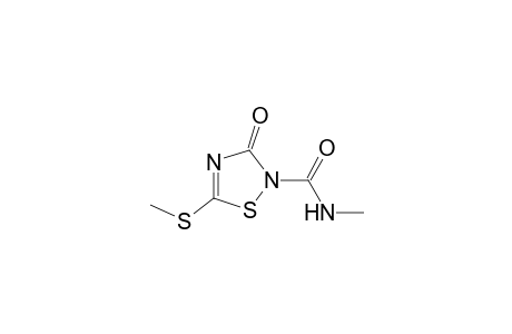 N-methyl-5-(methylthio)-3-oxo-delta4-1,2,4-thiadiazoline-2-carboxamide