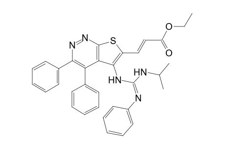 6-(2-Ethoxycarbonylvinyl)-5-(N'-isopropyl-N''-phenylguanidino)-3,4-diphenylthieno[2,3-C]pyridazine