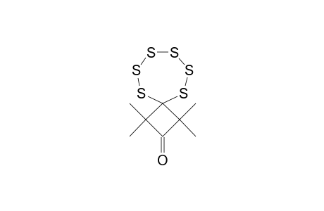 1,1,3,3-TETRAMETHYL-5,6,7,8,9,10-HEXATHIADISPIRO-[3.6]-DECAN-2-ONE