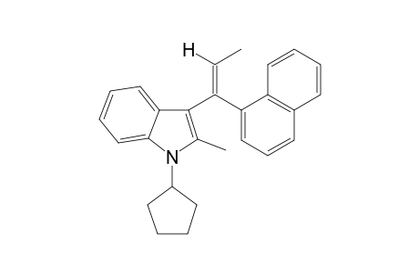 1-Cyclopentyl-2-methyl-3-(1-naphthyl-1-propen-1-yl)-1H-indole II