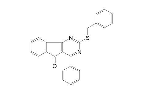 2-(benzylthio)-4-phenyl-5H-indeno[1,2-d]pyrimidin-5-one