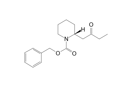 (R)-(+)-N-(Benzyloxycarbonyl)-2-(2-oxobutyl)piperidine