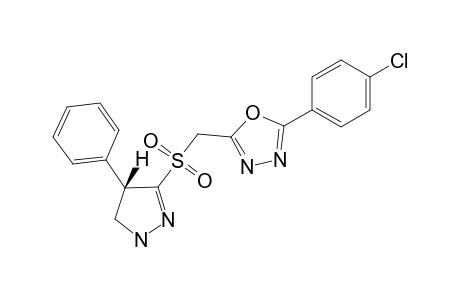 2-[(4',5'-DIHYDRO-4'-PHENYL-1'H-PYRAZOL-3'-YLSULFONYL)-METHYL]-5-(PARA-CHLOROPHENYL)-1,3,4-OXADIAZOLE