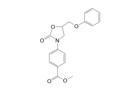 Methyl p-(2-oxo-5-phenoxymethyl-3-oxazolidinyl)benzoate