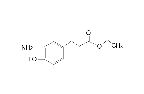 3-amino-4-hydroxyhydrocinnamic acid, ethyl ester