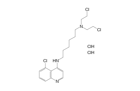 4-{6-[bis(2-chloroethylamino)hexylamino}-5-chloroquinoline, dihydrochloride