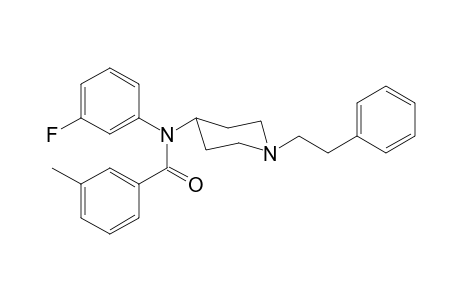 N-(3-Fluorophenyl)-N-[1-(2-phenylethyl)piperidin-4-yl]-3-methylbenzamide