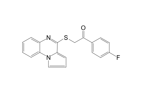 Ethanone, 1-(4-fluorophenyl)-2-(4-pyrrolo[1,2-a]quinoxalinylthio)-