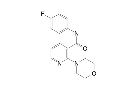 N-(4-fluorophenyl)-2-(4-morpholinyl)-3-pyridinecarboxamide