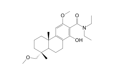 N,N-diethyl 14-hydroxy-12,19-dimethoxypodocarpa-8,11,13-triene-13-carboxamide