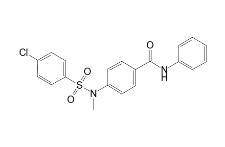 benzamide, 4-[[(4-chlorophenyl)sulfonyl]methylamino]-N-phenyl-