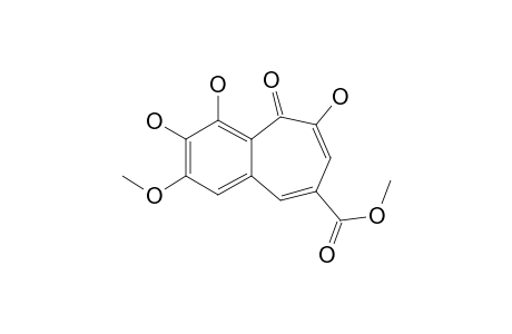 5H-benzo[a]cycloheptene-8-carboxylic acid, 3,4,6-trihydroxy-2-methoxy-5-oxo-, methyl ester