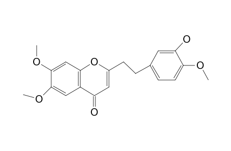 2-(3-hydroxy-4-methoxyphenethyl)-6,7-dimethoxy-4H-chromen-4-one