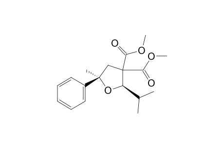 Dimethyl (2R,5R)-2-isopropyl-5-methyl-5-phenyldihydrofuran-3,3-dicarboxylate