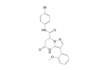 N-(4-Bromophenyl)-3-(2-methoxyphenyl)-5-oxo-4,5,6,7-tetrahydropyrazolo[1,5-a]pyrimidine-7-carboxamide