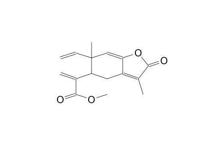 2-(2-keto-3,6-dimethyl-6-vinyl-4,5-dihydrobenzofuran-5-yl)acrylic acid methyl ester