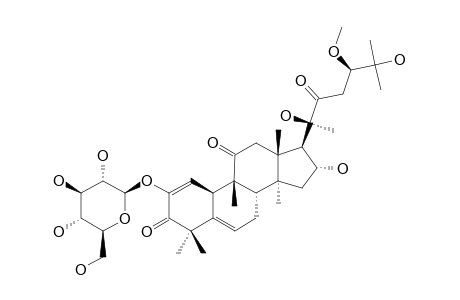 (16-ALPHA,20-R,24-S)-2,16,20,25-TETRAHYDROXY-24-METHOXYCUCURBITA-1,5-DIENE-3,11,22-TRIONE_2-O-BETA-D-GLUCOPYRANOSIDE