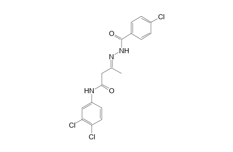 (3E)-3-[(4-Chlorobenzoyl)hydrazono]-N-(3,4-dichlorophenyl)butanamide