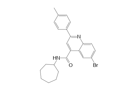 6-bromo-N-cycloheptyl-2-(4-methylphenyl)-4-quinolinecarboxamide