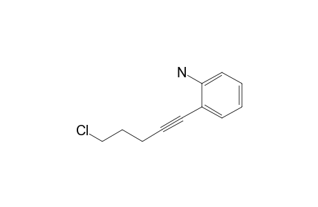 2-(5-Chloro-1-pentynyl)aniline