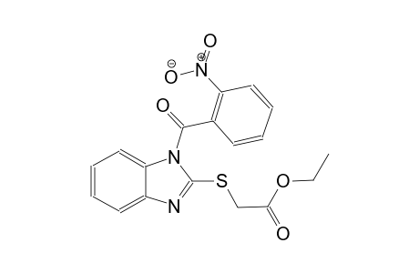 acetic acid, [[1-(2-nitrobenzoyl)-1H-benzimidazol-2-yl]thio]-, ethylester