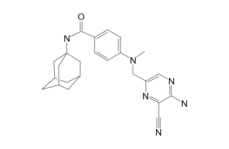 1-p-[N-[2-Amino-3-cyanopyrazine-5-yl-methyl]-N-methylamino]benzoylaminoadamantane