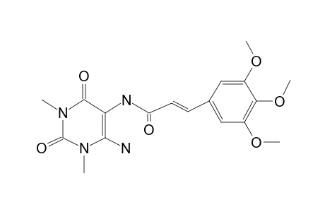 3-[3,4,5-Trimethoxyphenyl]propenoic amide, N-[6-amino-3,5-