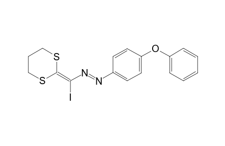 (E)-1-((1,3-Dithian-2-ylidene)iodomethyl)-2-(4-phenoxyphenyl)diazene