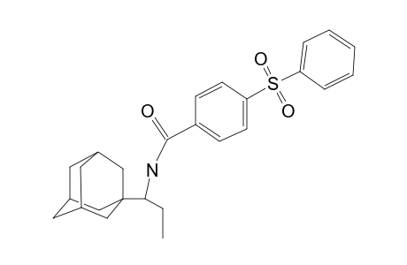 N-[1-(1-adamantyl)propyl]-4-(benzenesulfonyl)benzamide