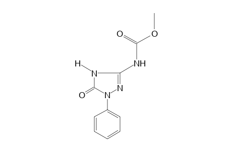 5-oxo-1-phenyl-delta square-1,2,4-triazoline-3-carbamic acid, methyl ester