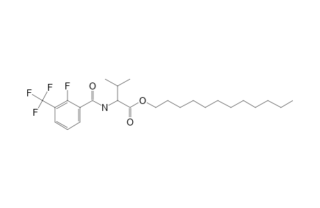 L-Valine, N-(2-fluoro-3-trifluoromethylbenzoyl)-, dodecyl ester