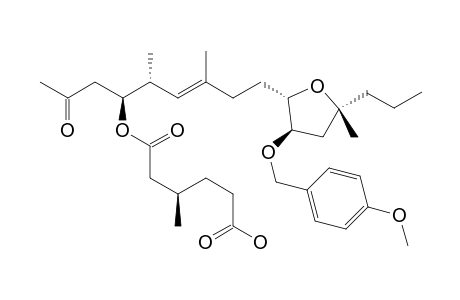 13-[3'-(p-Methoxybenzyloxy)-5'-methyl-5'-propyltetrahydrofuran-2'-yl]-8-(acetylmethyl)-9,11-dimethyl-6-oxo-7-oxatridec-10-enoic acid