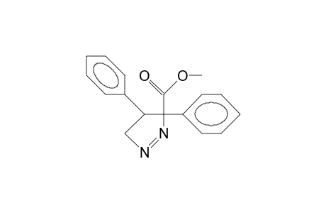 (E)-3-Methoxycarbonyl-3,4-diphenyl-1-pyrazoline