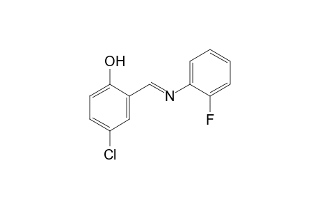 4-chloro-2-[N-(o-fluorophenyl)formimidoyl]phenol