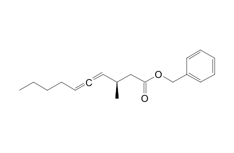 Benzyl[S(a), R]-3-methyldeca-4,5-dienoate